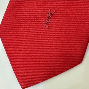 VTG Yves Saint Laurent YSL Red Tie